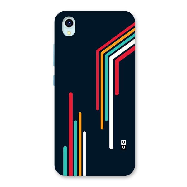 Retro Lines Minimal Stripes Back Case for Vivo Y1s