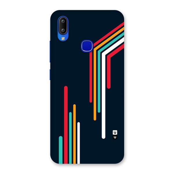 Retro Lines Minimal Stripes Back Case for Vivo Y91