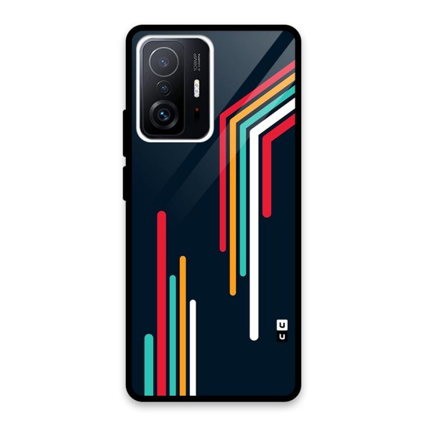 Retro Lines Minimal Stripes Back Case for Xiaomi 11T Pro