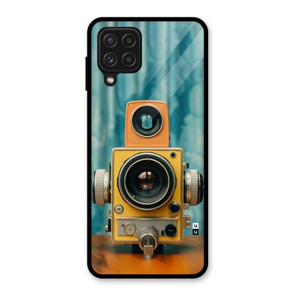 Retro Projector Glass Back Case for Galaxy A22 4G