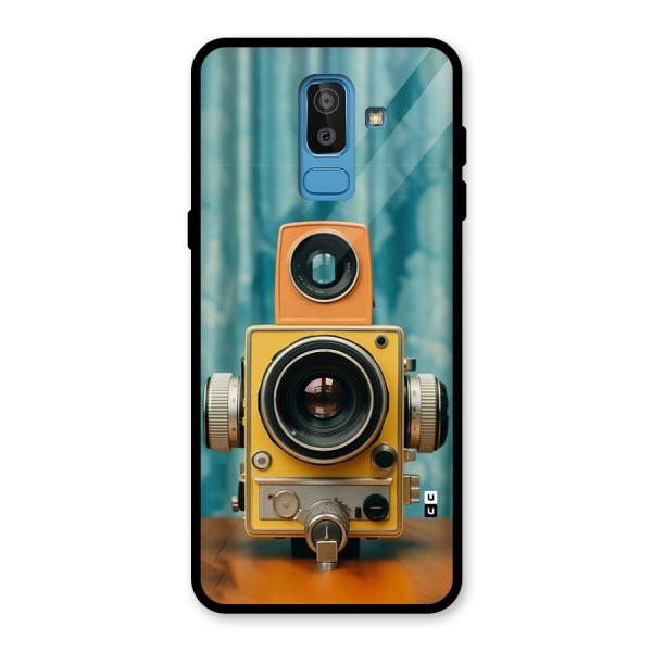 Retro Projector Glass Back Case for Galaxy J8