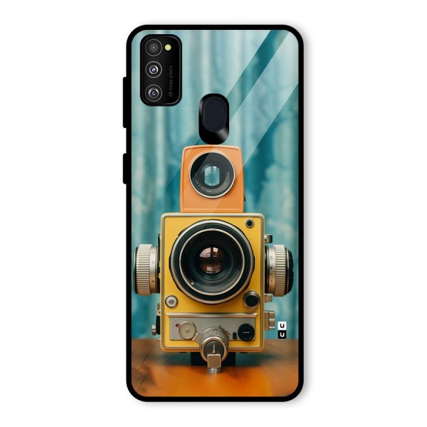 Retro Projector Glass Back Case for Galaxy M21