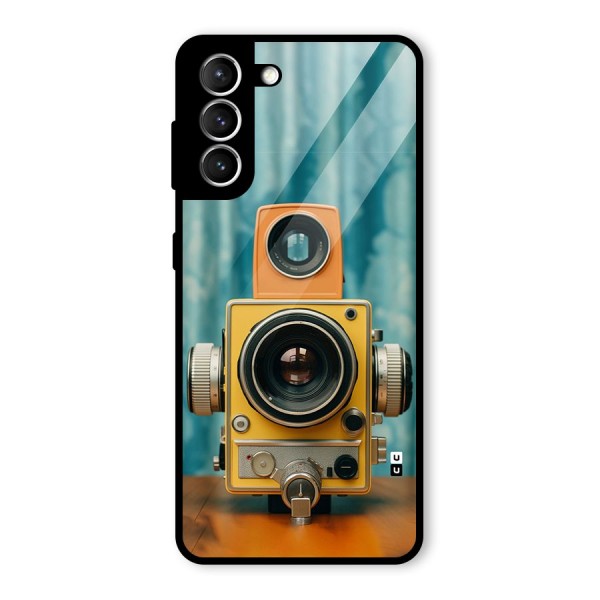 Retro Projector Glass Back Case for Galaxy S21 5G