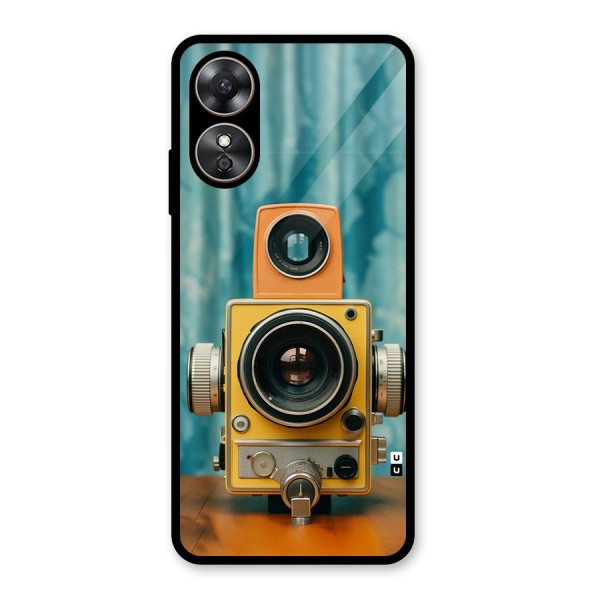 Retro Projector Glass Back Case for Oppo A17