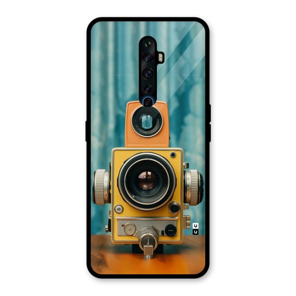 Retro Projector Glass Back Case for Oppo Reno2 F