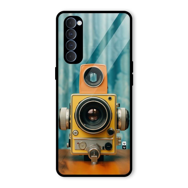 Retro Projector Glass Back Case for Oppo Reno4 Pro