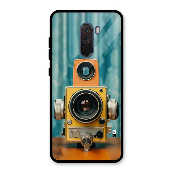 Retro Projector Glass Back Case for Poco F1