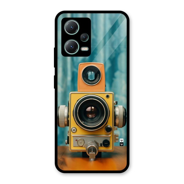 Retro Projector Glass Back Case for Poco X5