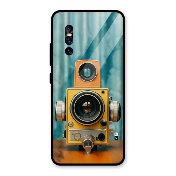 Retro Projector Glass Back Case for Vivo V15 Pro