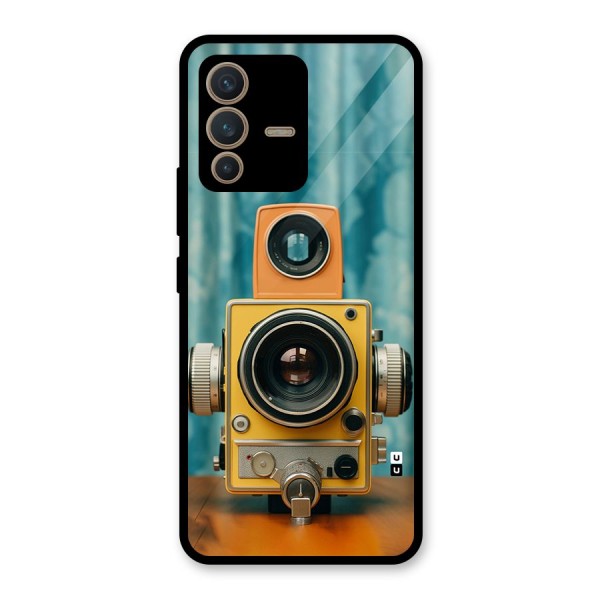 Retro Projector Glass Back Case for Vivo V23 5G