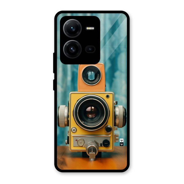 Retro Projector Glass Back Case for Vivo V25