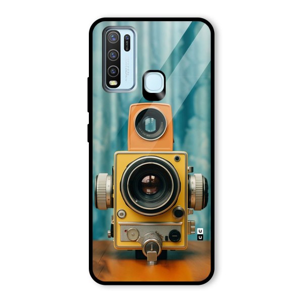 Retro Projector Glass Back Case for Vivo Y30