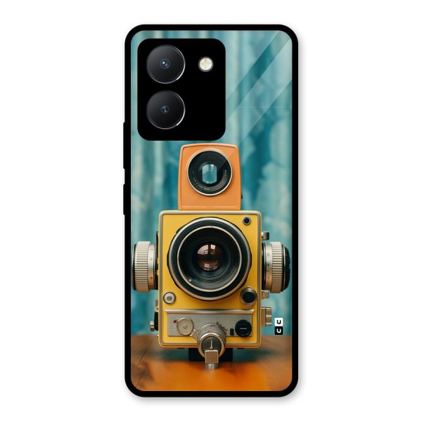 Retro Projector Glass Back Case for Vivo Y36