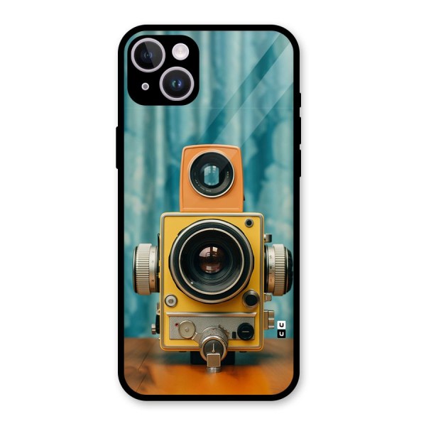 Retro Projector Glass Back Case for iPhone 14 Plus