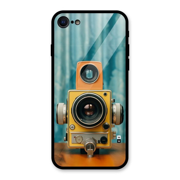 Retro Projector Glass Back Case for iPhone 8