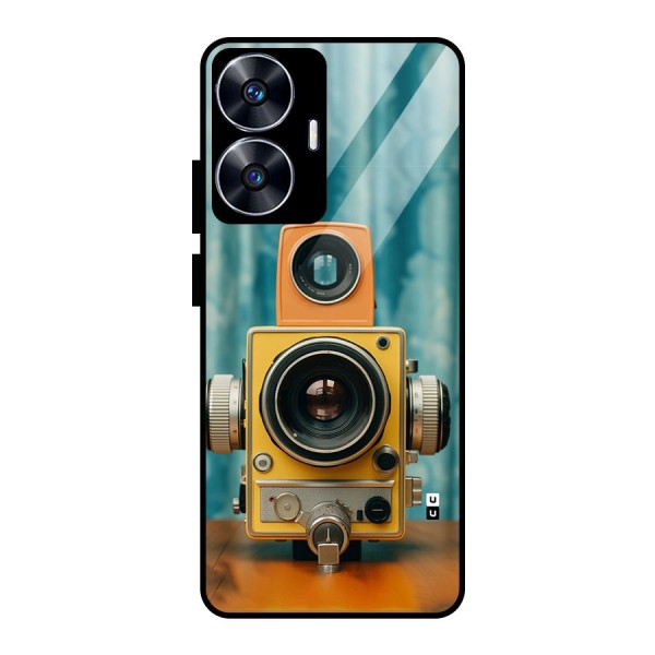 Retro Projector Glass Back Case for realme C55