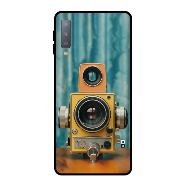 Retro Projector Metal Back Case for Galaxy A7 (2018)