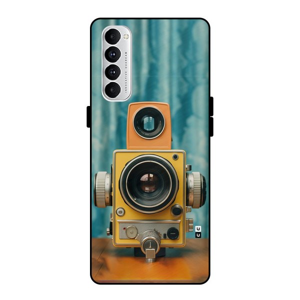 Retro Projector Metal Back Case for Oppo Reno4 Pro