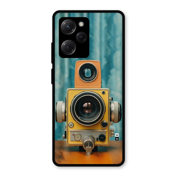 Retro Projector Metal Back Case for Poco X5 Pro