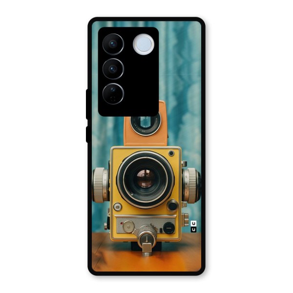 Retro Projector Metal Back Case for Vivo V27 Pro