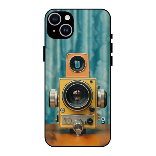 Retro Projector Metal Back Case for iPhone 14 Plus