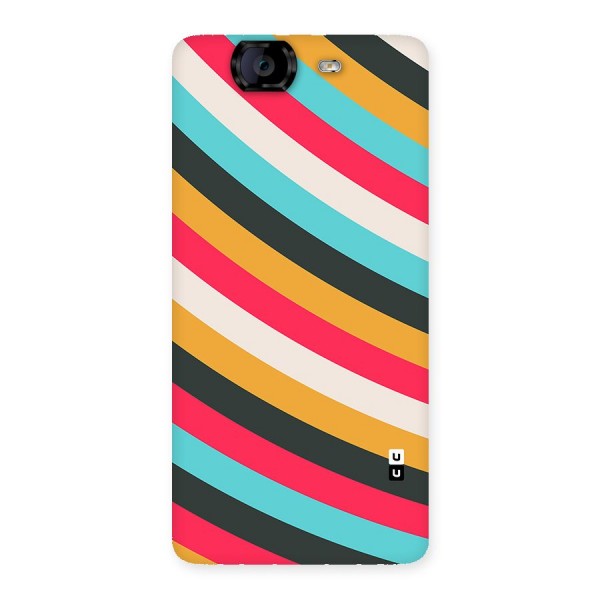 Retro Style Minimal Curves Back Case for Canvas Knight A350