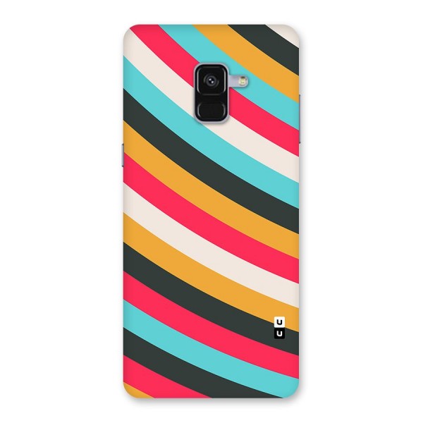 Retro Style Minimal Curves Back Case for Galaxy A8 Plus