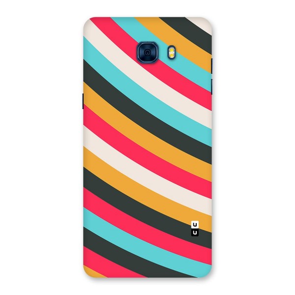 Retro Style Minimal Curves Back Case for Galaxy C7 Pro