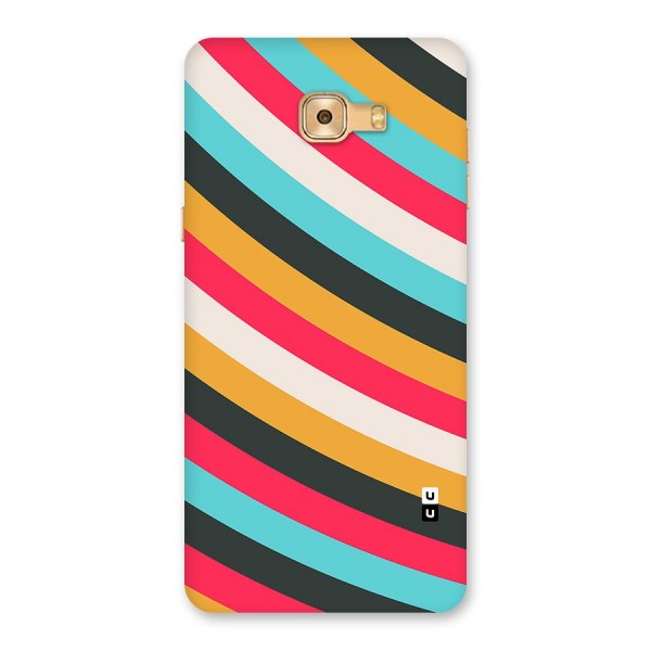 Retro Style Minimal Curves Back Case for Galaxy C9 Pro