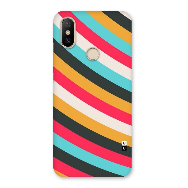 Retro Style Minimal Curves Back Case for Mi A2