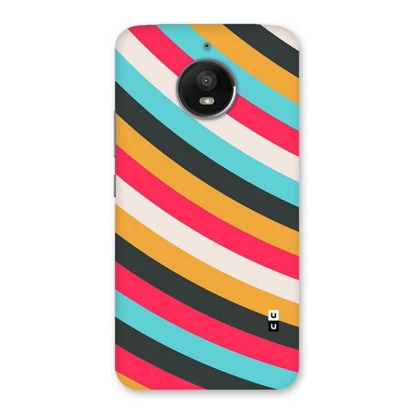 Retro Style Minimal Curves Back Case for Moto E4 Plus