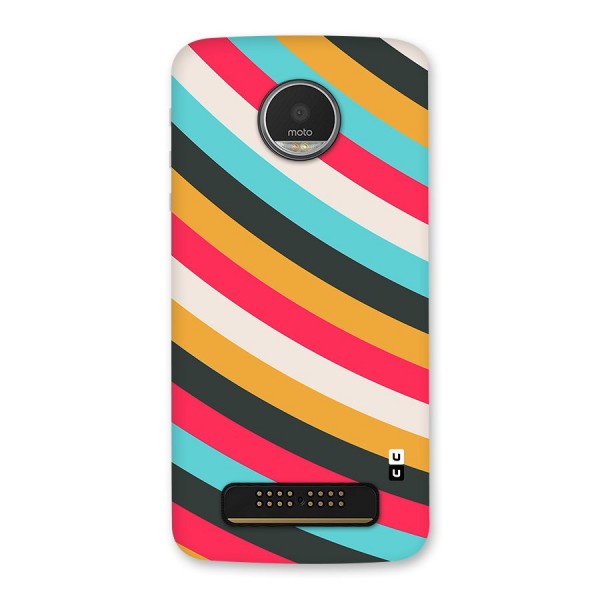 Retro Style Minimal Curves Back Case for Moto Z Play