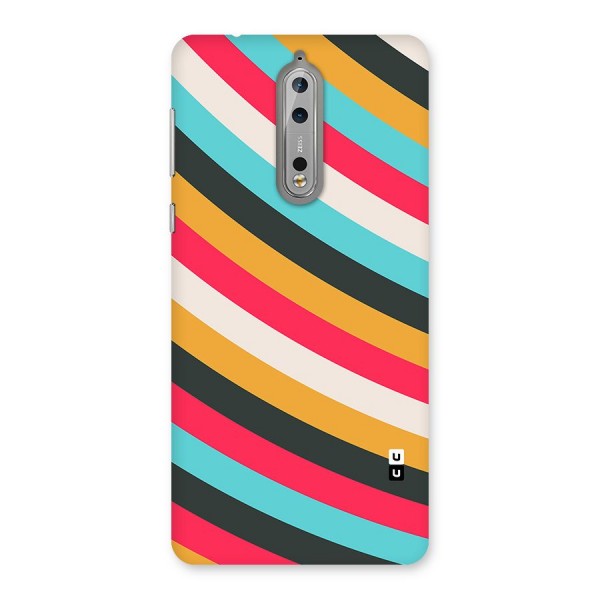 Retro Style Minimal Curves Back Case for Nokia 8