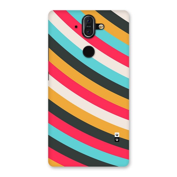 Retro Style Minimal Curves Back Case for Nokia 8 Sirocco