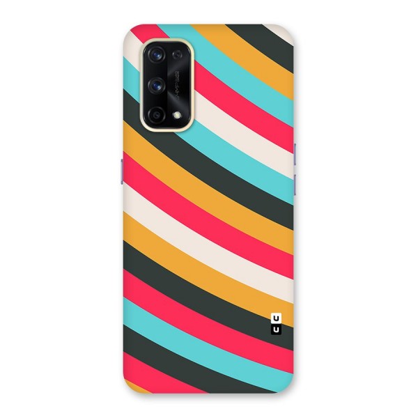 Retro Style Minimal Curves Glass Back Case for Realme X7 Pro