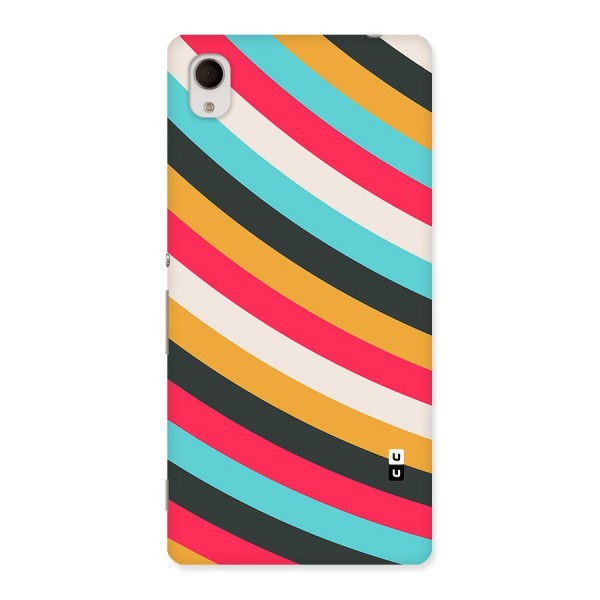 Retro Style Minimal Curves Back Case for Xperia M4