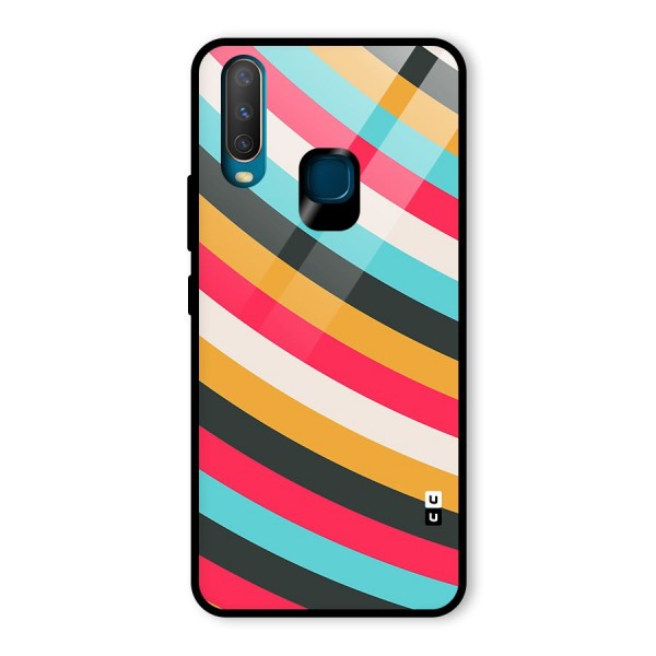 Retro Style Minimal Curves Glass Back Case for Vivo Y15