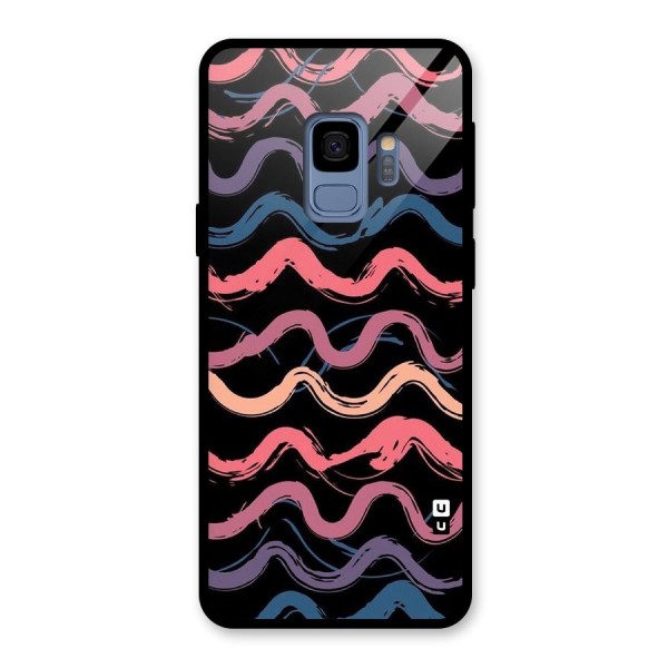 Ribbon Art Glass Back Case for Galaxy S9