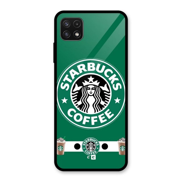 Ribbon StarBucks Glass Back Case for Galaxy A22 5G