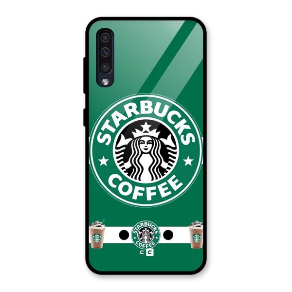 Ribbon StarBucks Glass Back Case for Galaxy A50s