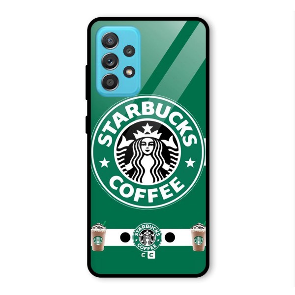 Ribbon StarBucks Glass Back Case for Galaxy A52s 5G