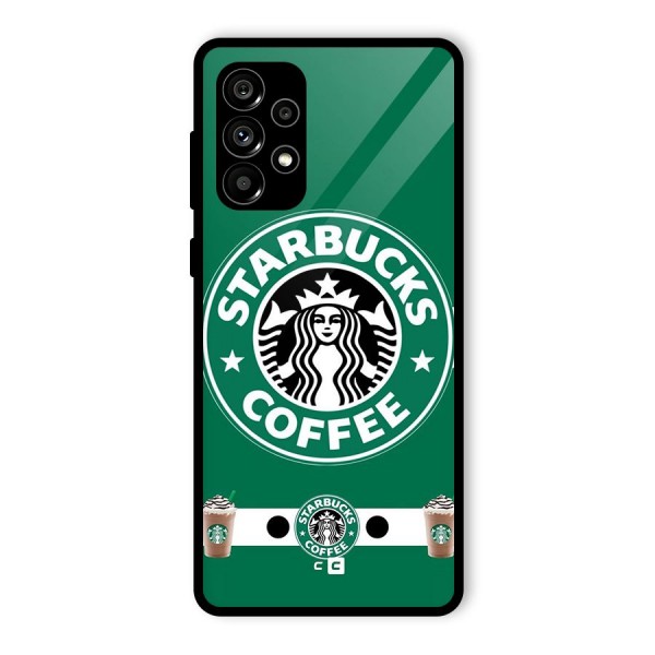 Ribbon StarBucks Glass Back Case for Galaxy A73 5G