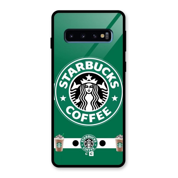 Ribbon StarBucks Glass Back Case for Galaxy S10