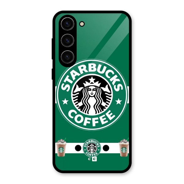 Ribbon StarBucks Glass Back Case for Galaxy S23 Plus