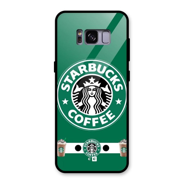 Ribbon StarBucks Glass Back Case for Galaxy S8