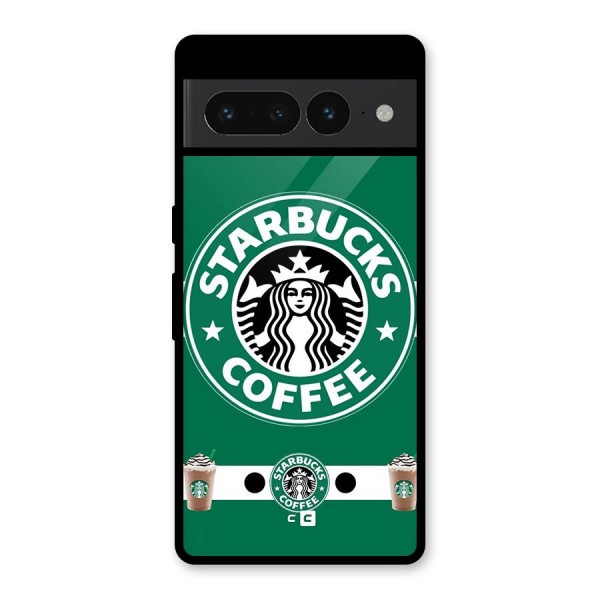 Ribbon StarBucks Glass Back Case for Google Pixel 7 Pro