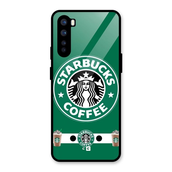 Ribbon StarBucks Glass Back Case for OnePlus Nord