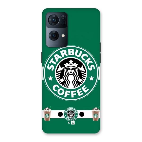 Ribbon StarBucks Glass Back Case for Oppo Reno7 Pro 5G