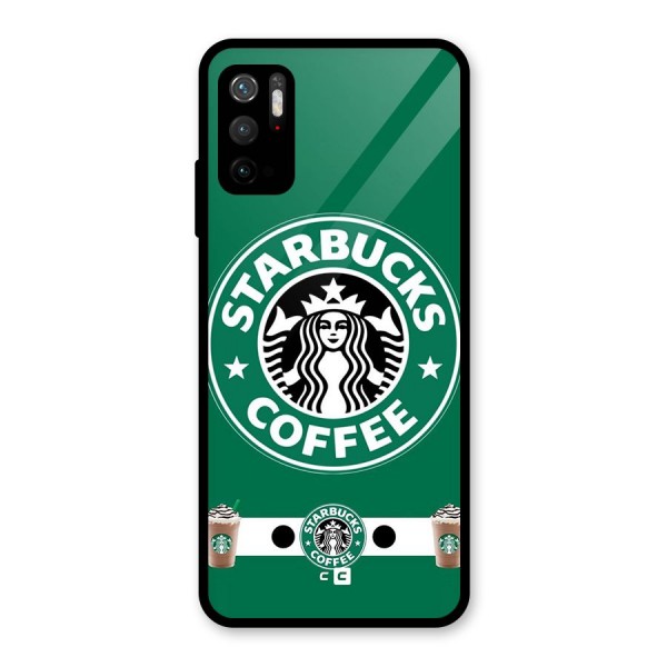 Ribbon StarBucks Glass Back Case for Poco M3 Pro 5G