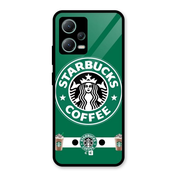 Ribbon StarBucks Glass Back Case for Poco X5